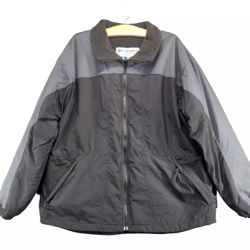 Columbia Women's Core Interchange Jacket Black XL Long Sleeve Full Zip Nylon